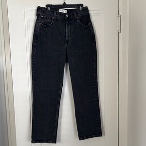Abercrombie & Fitch Black Straight Leg Jeans